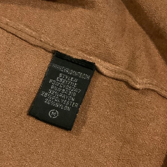 Cyrus Tan M open front hooded cardigan w/ front pockets Classic Minimalist - Picture 5 of 7